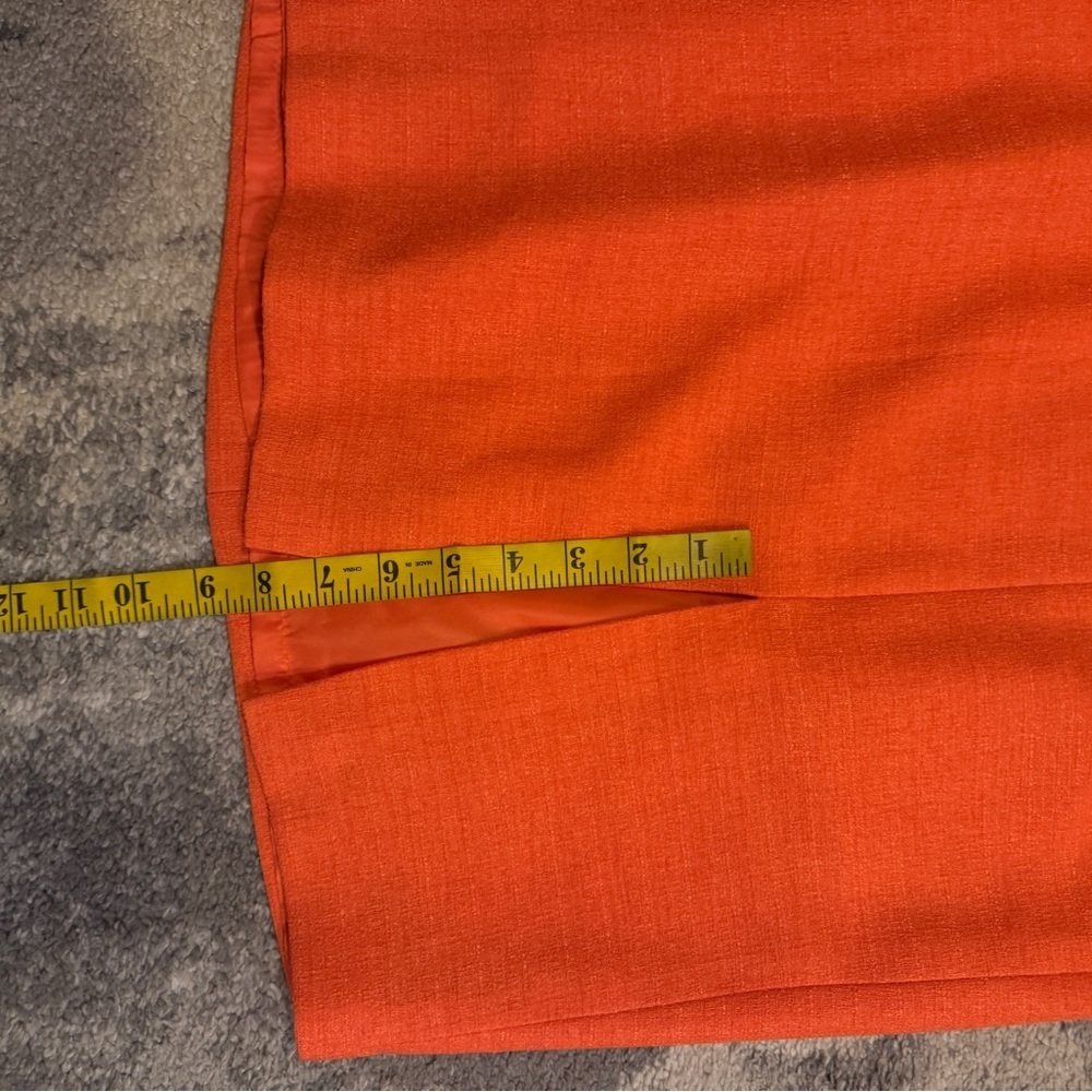 Elegant Orange Women's Pencil Skirt - Picture 6 of 6